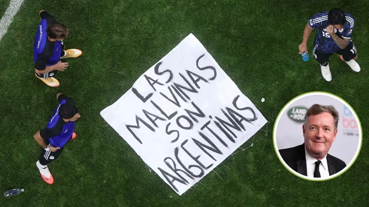 El periodista se indignó tras pancarta de la albiceleste.
