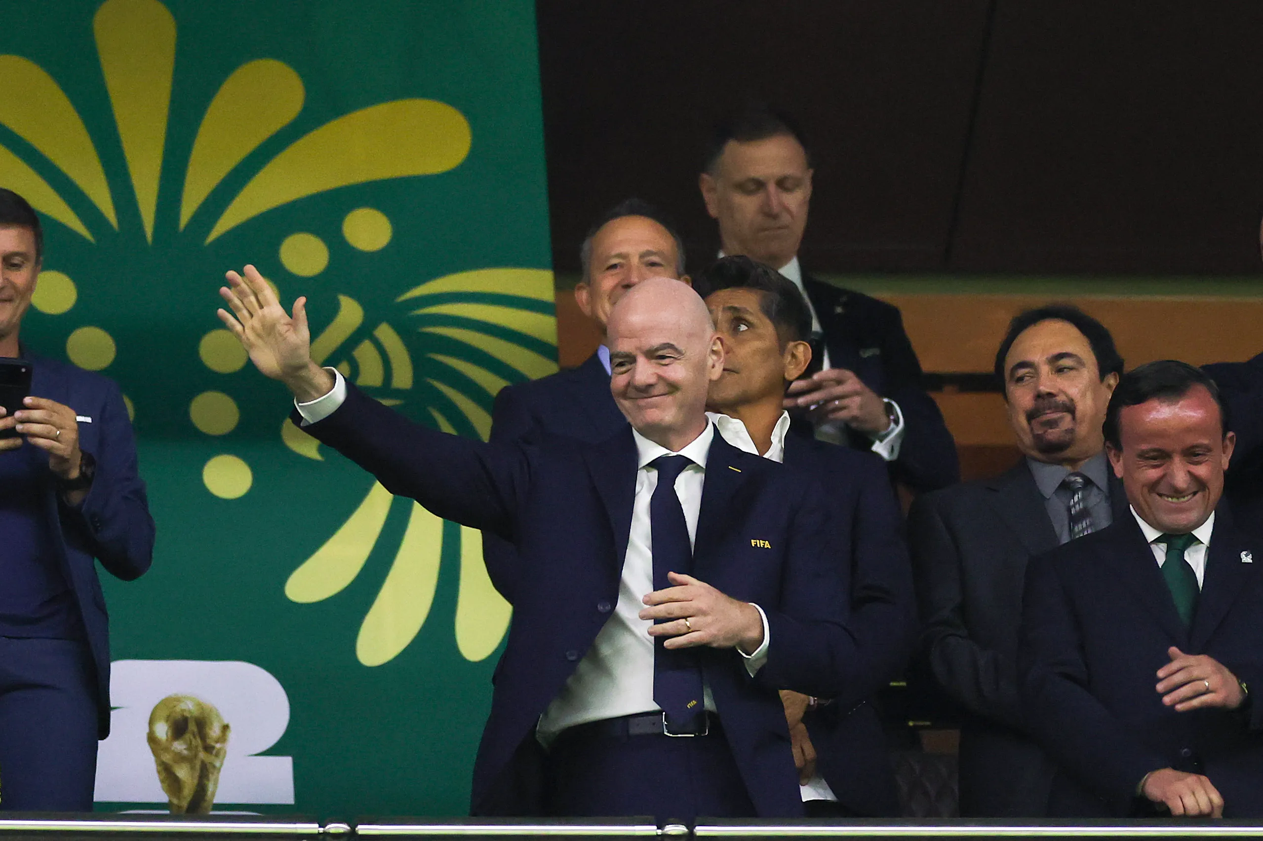 Gianni Infantino no dudó en elegir este Mundial 2026 como el mejor de toda la historia. | Foto: Getty Images.