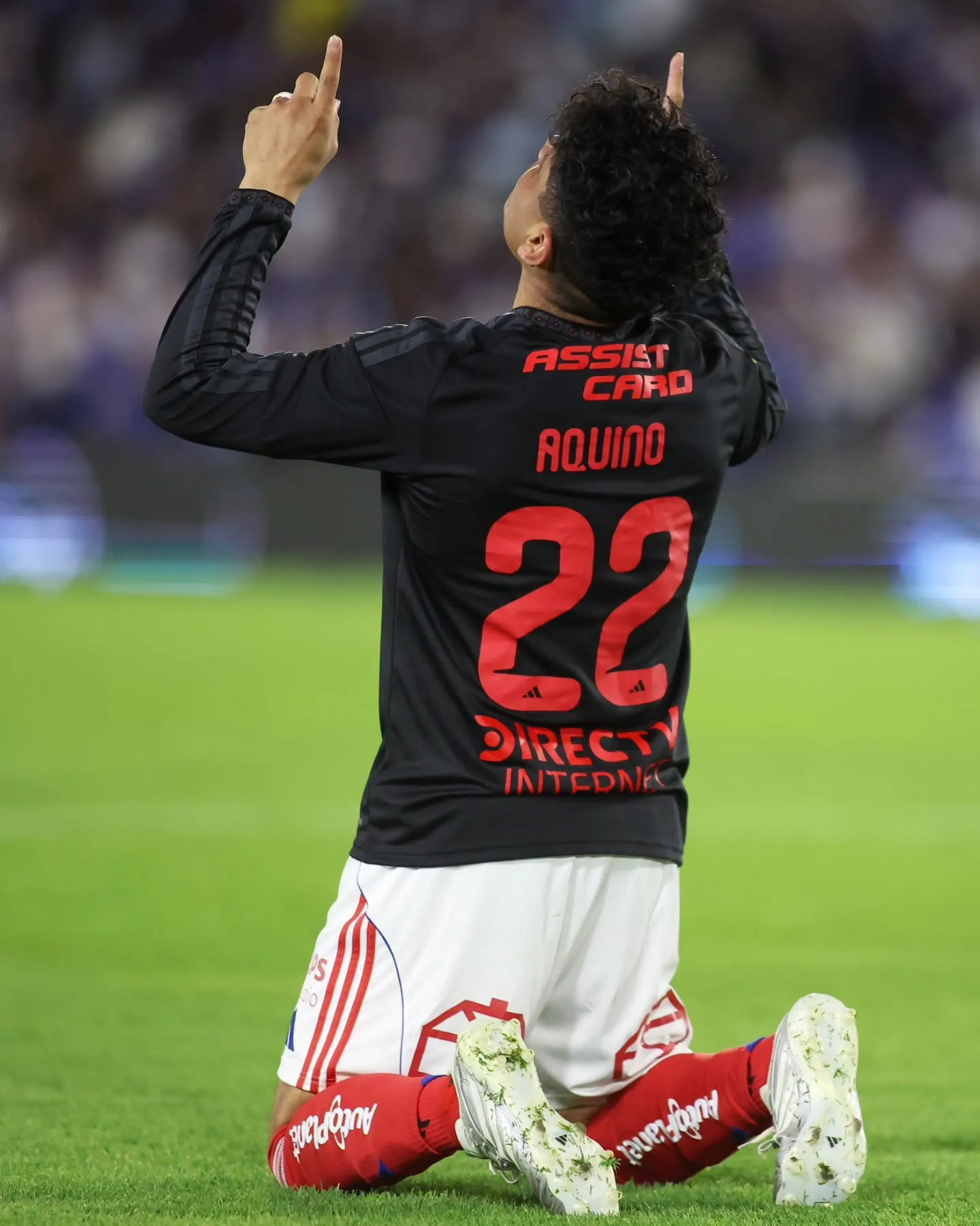 Claudio Aquino le dio el triunfo a Colo Colo ante Millonarios en Colombia. Foto: Colo Colo.