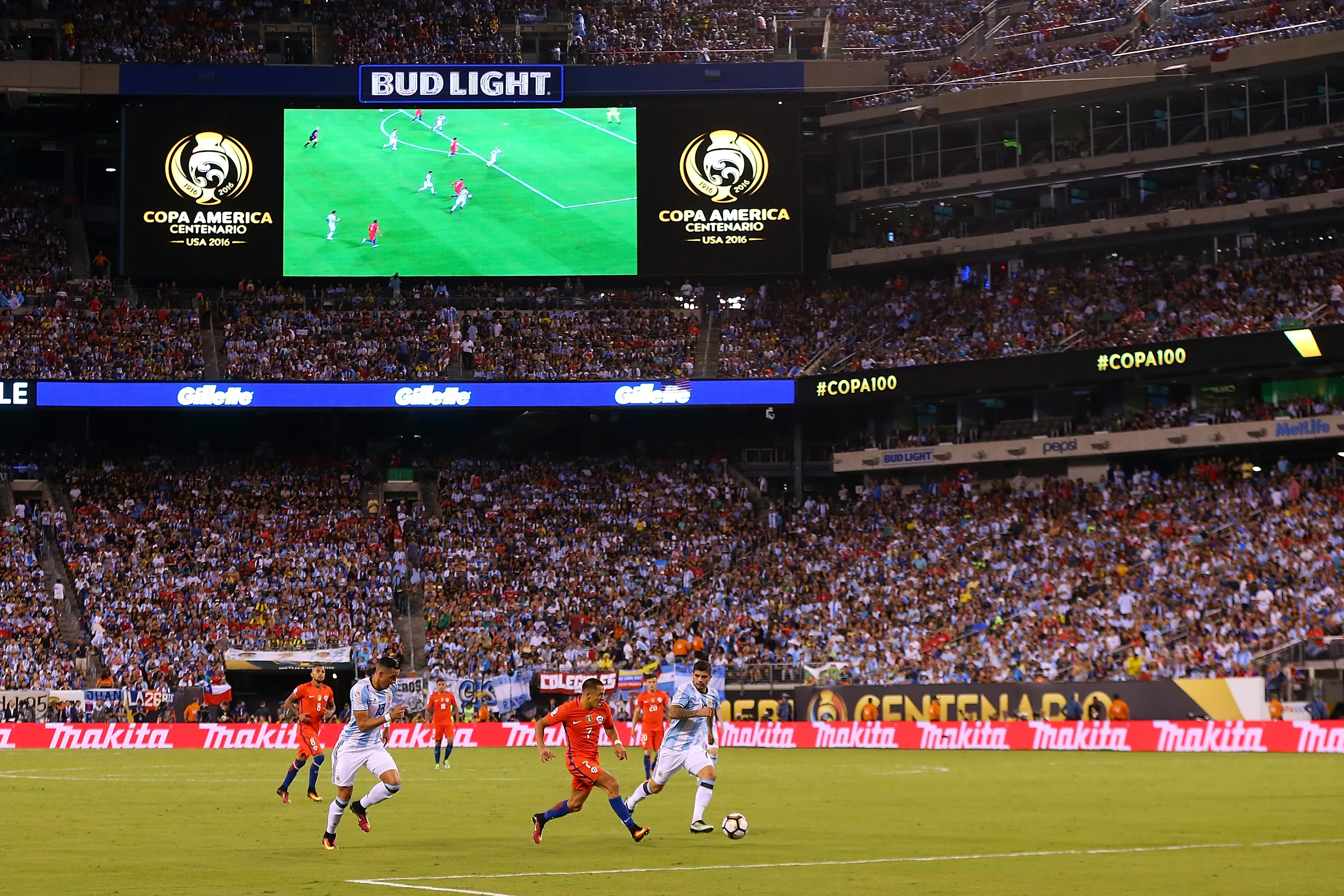 La final del Mundial se juega en el MetLife Stadium, donde hace 10 años Messi se retiró de la selección Argentina tras perder con Chile | Getty Images