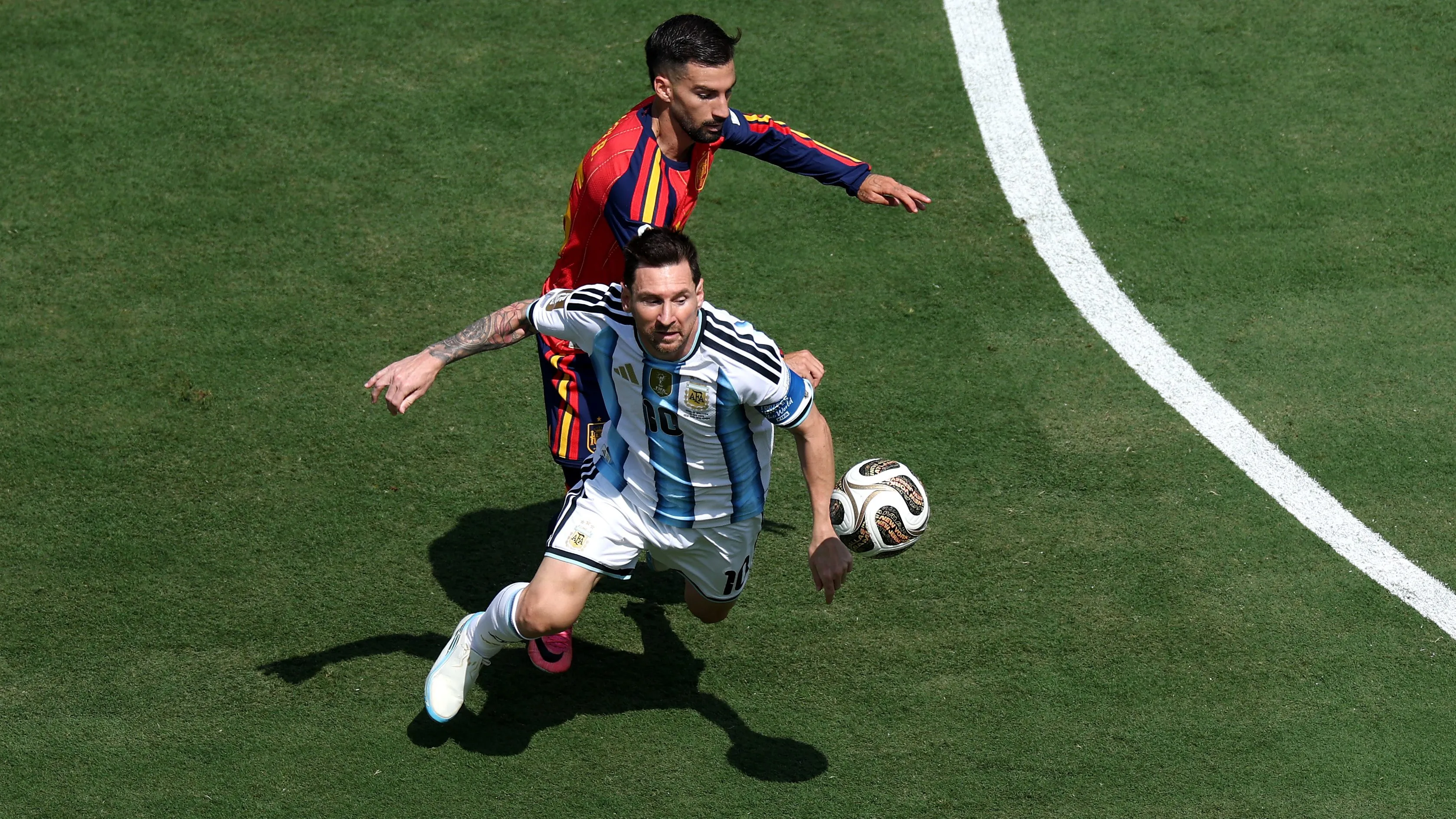 Messi fue anulado por España.