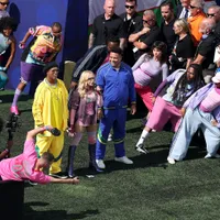Ronaldo y Ronaldinho la rompen en el show de medio tiempo