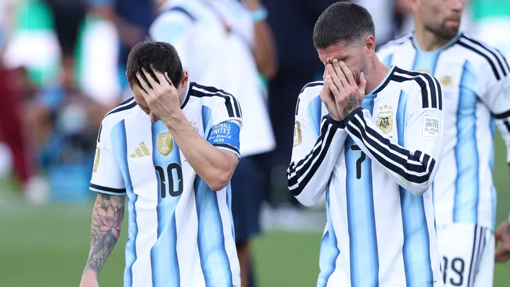 Messi y Rodrigo de Paul terminaron destrozados.