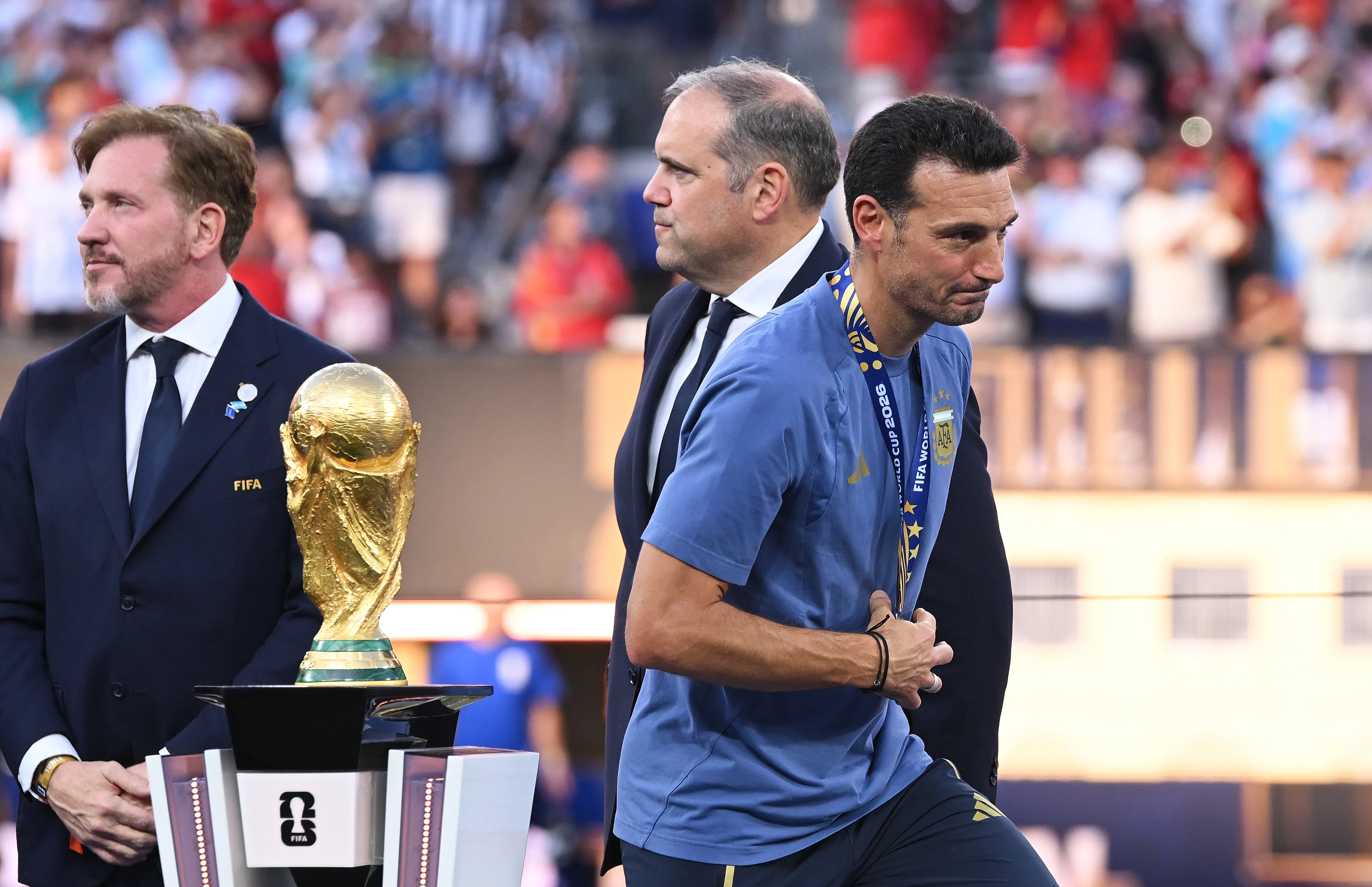 Lionel Scaloni sinceró la superioridad de España ante Argentina (Photo by David Ramos/Getty Images)