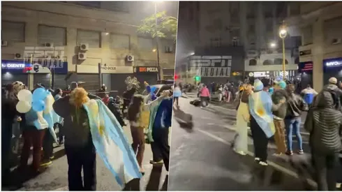 Hinchas argentinos celebraron un gol que no exisitó
