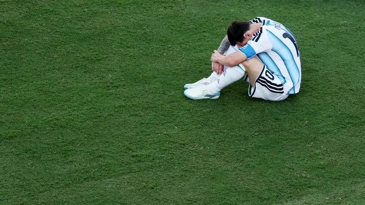 Lionel Messi jugó una opaca final ante España.