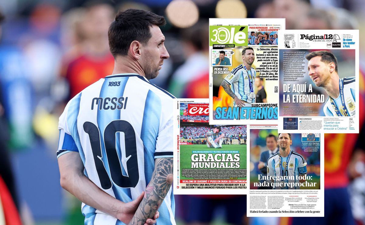Las portadas en Argentina tras la final del Mundial 2026: “Entregaron todo” y “orgullo nacional”