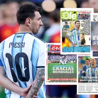 Las tristes portadas de los diarios argentinos tras perder el Mundial