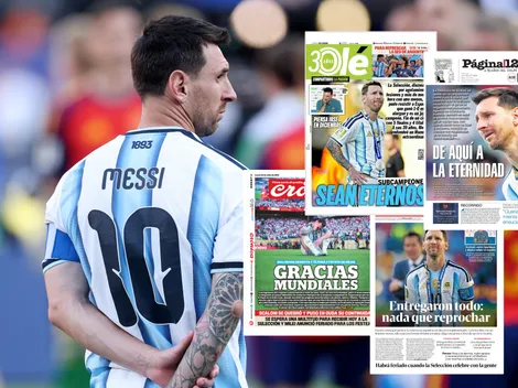Las tristes portadas de los diarios argentinos tras perder el Mundial