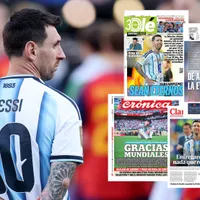 Las tristes portadas de los diarios argentinos tras perder el Mundial