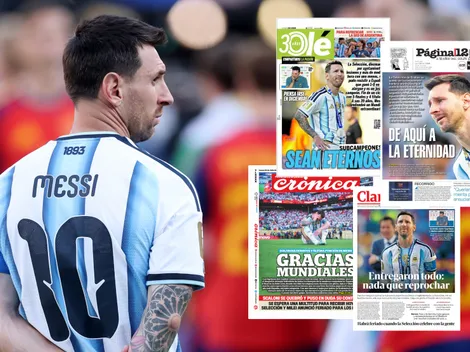 Las tristes portadas de los diarios argentinos tras perder el Mundial