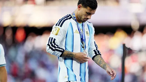 Leandro Paredes terminó cabizbajo tras perder ante España en la final del Mundial.