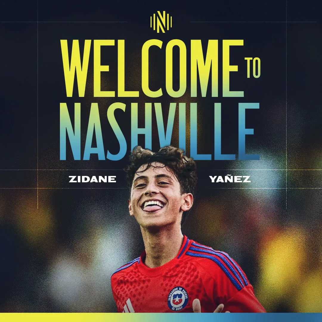 Zidane Yáñez fue anunciado como refuerzo del Nashville y jugará en la MLS. Foto: Nashville.