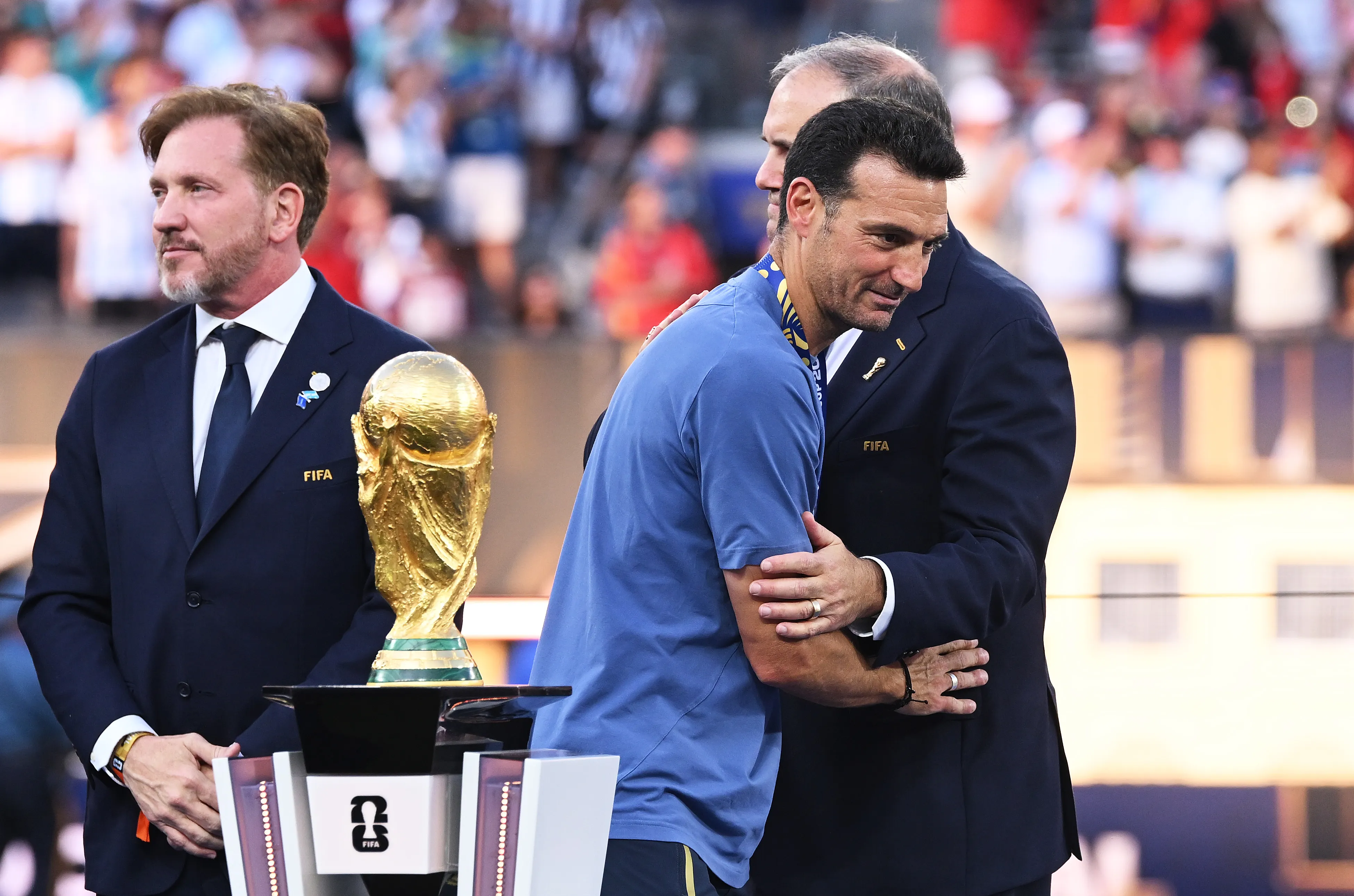 Lionel Scaloni perdió su primera final dirigiendo a la selección argentina. | Foto: Getty Images.