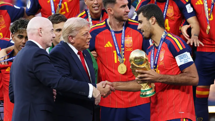 Donald Trump fue protagonista en la premiación del Mundial.