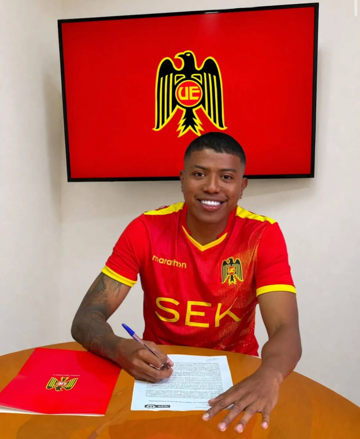 Nicolás Valencia viene desde Boyacá Chicó de Colombia. Foto: Unión Española.