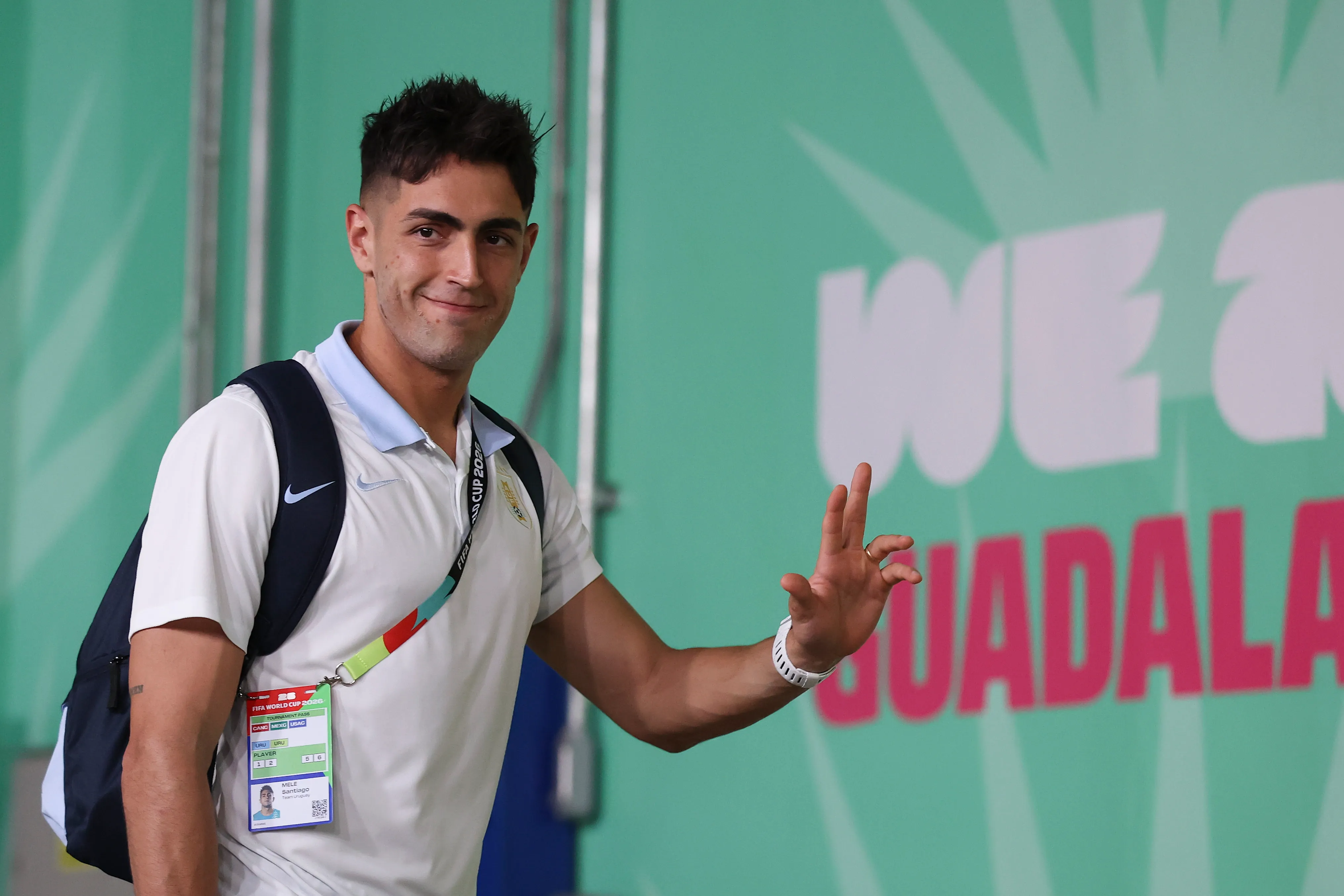 Santiago Mele en el Mundial 2026. Le dijo adiós al interés del Cacique. (Carl Recine/Getty Images).