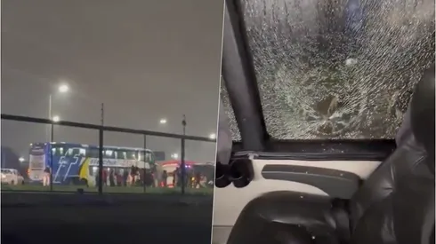 El bus baleado de la hinchada de Tigre.