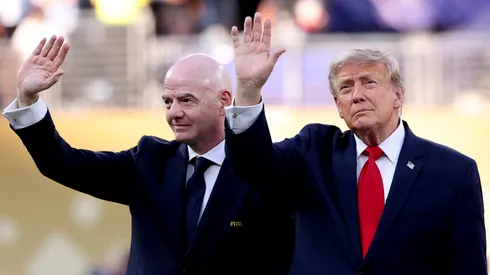 Amigos inseparables durante el Mundial: Infantino y Trump.