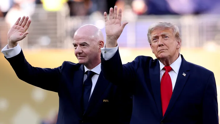 Amigos inseparables durante el Mundial: Infantino y Trump.
