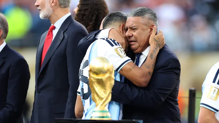 Chiqui Tapia triste tras la derrota de Argentina en la final del Mundial 2026.