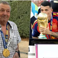 Campeón del mundo le entrega la medalla a su abuelo y es viral