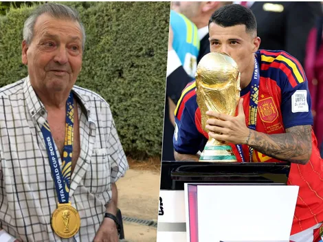 Campeón del mundo le entrega la medalla a su abuelo y es viral