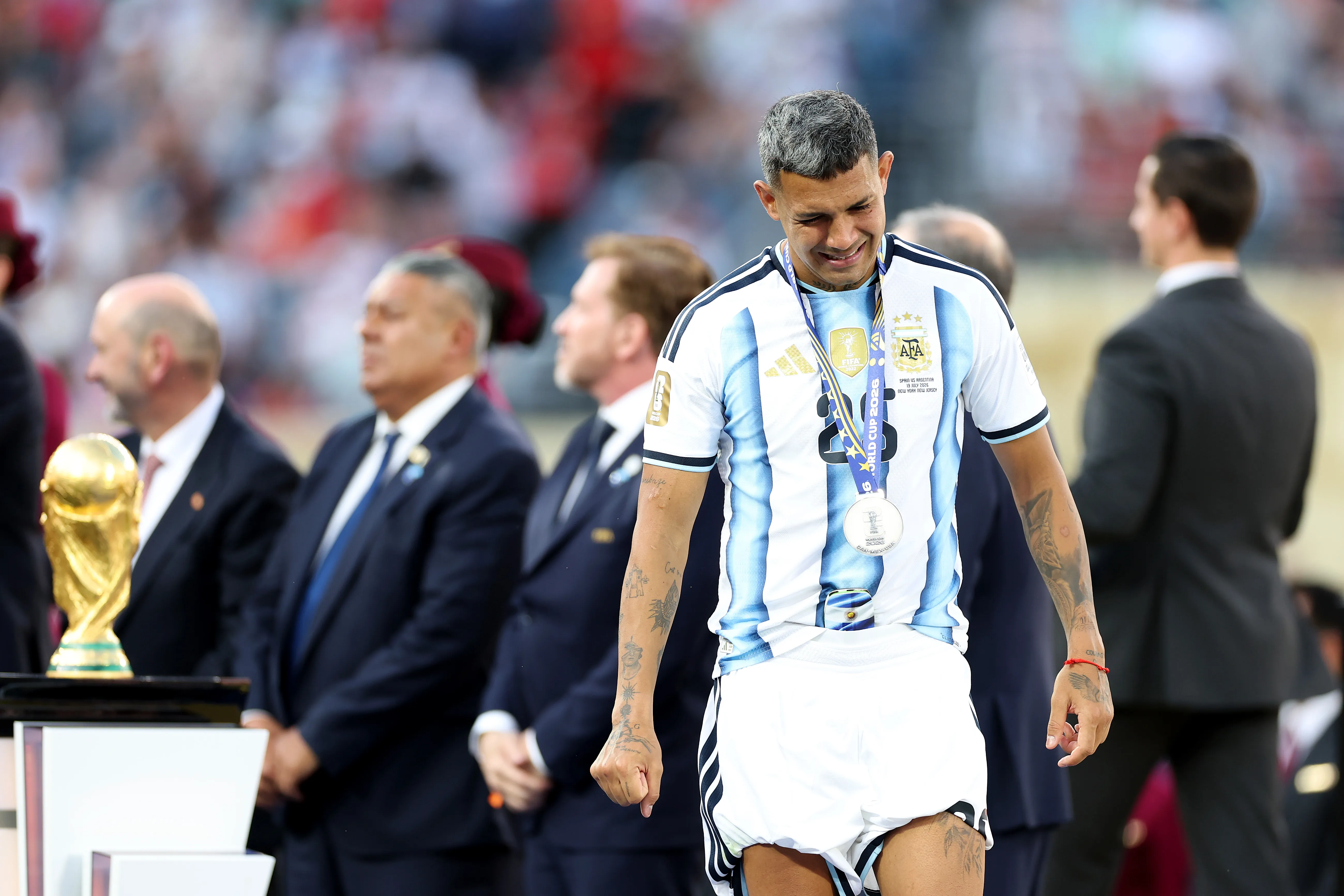 Facundo Medina jugó cinco partidos con Argentina en este Mundial 2026. | Foto: Getty Images.