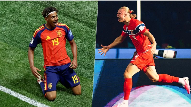 Lamine Yamal y Erling Haaland, figuras en el fútbol internacional