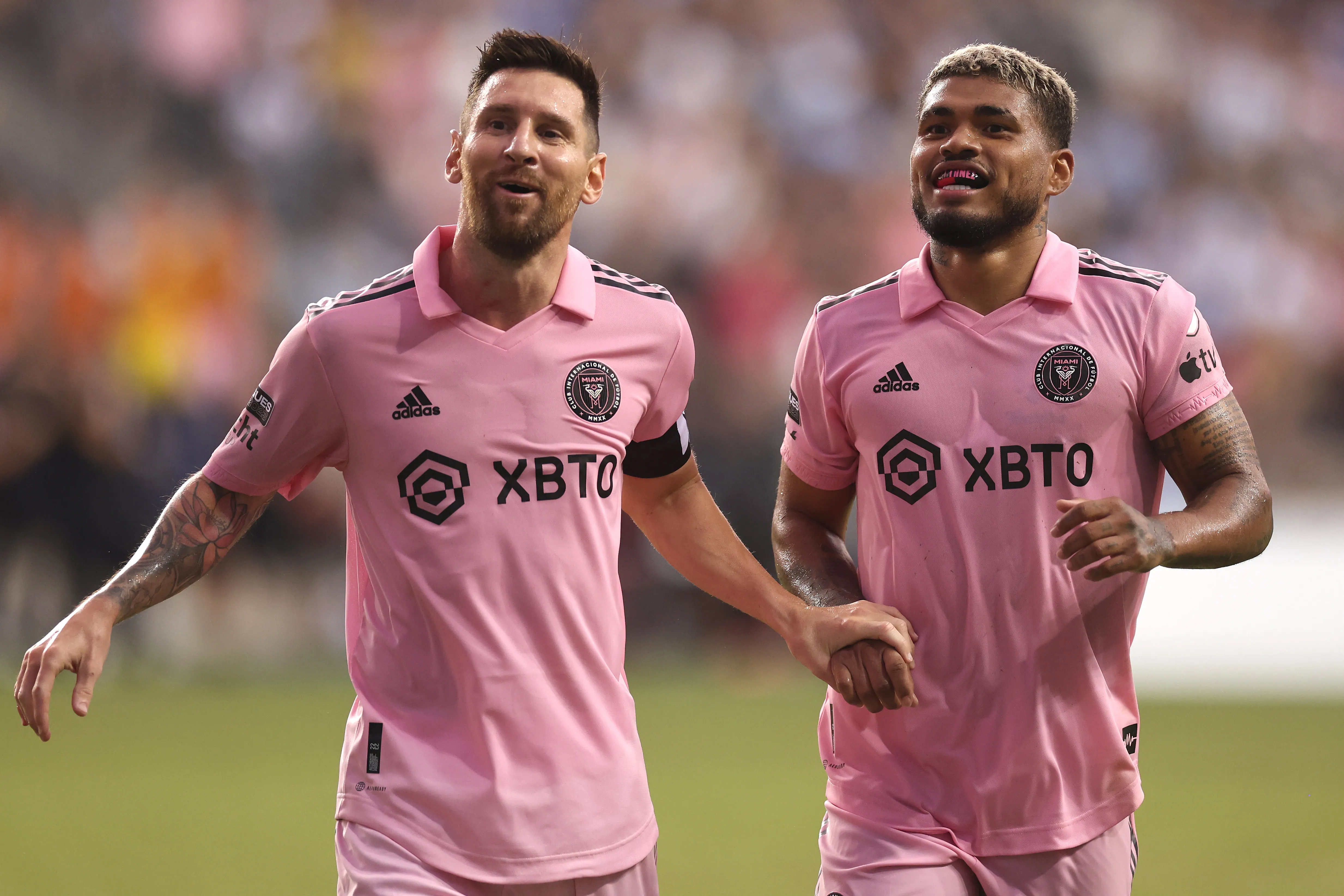 Messi y Martínez en Inter Miami en el 2023. Imagen: Getty