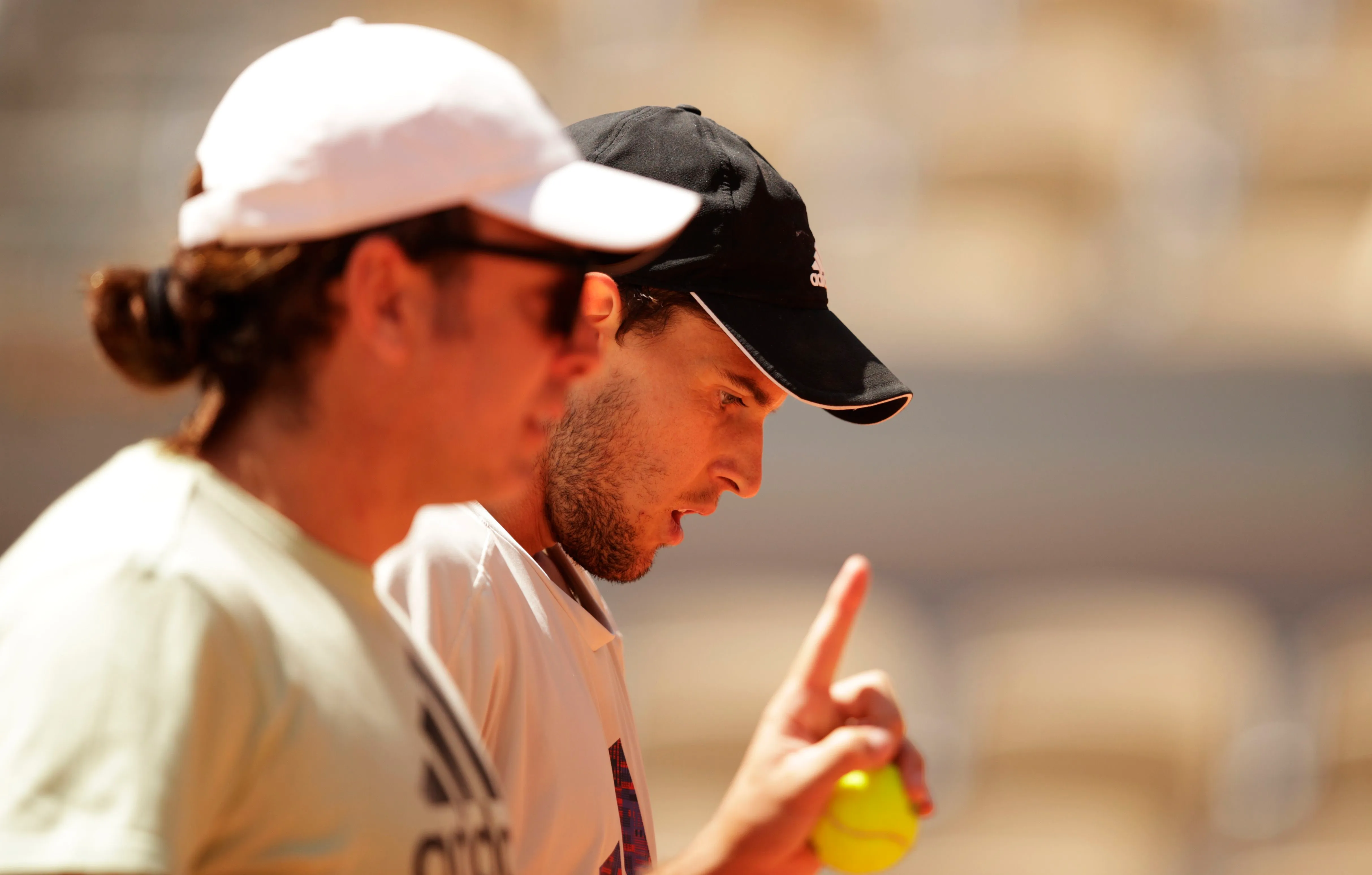Massú junto a Thiem en el 2021 (Getty)