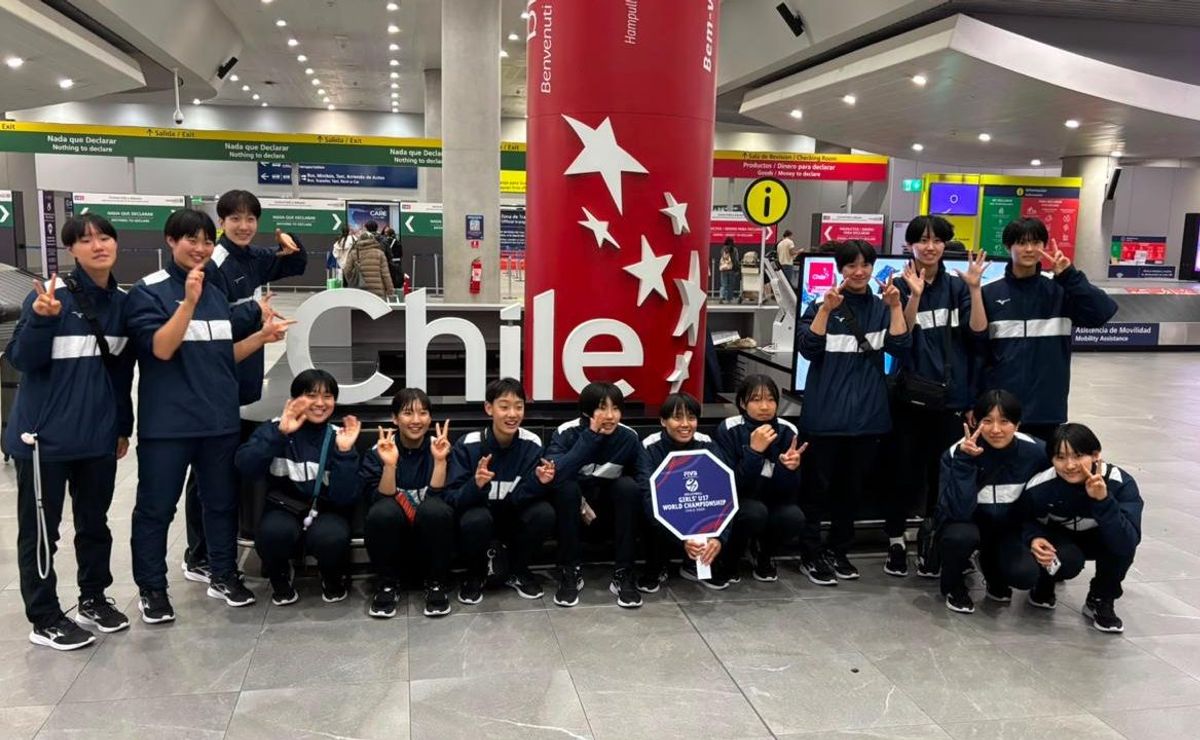 La selección de Japón es la primera en arribar a Chile para jugar el Mundial Sub 17 de Vóleibol