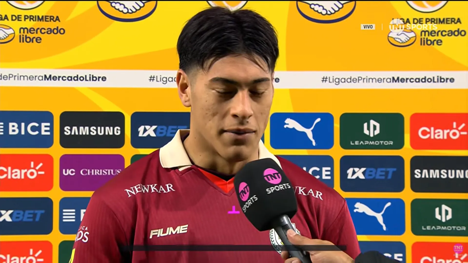 Gonzalo Figueroa en la entrevista con TNT Sports. (Captura).
