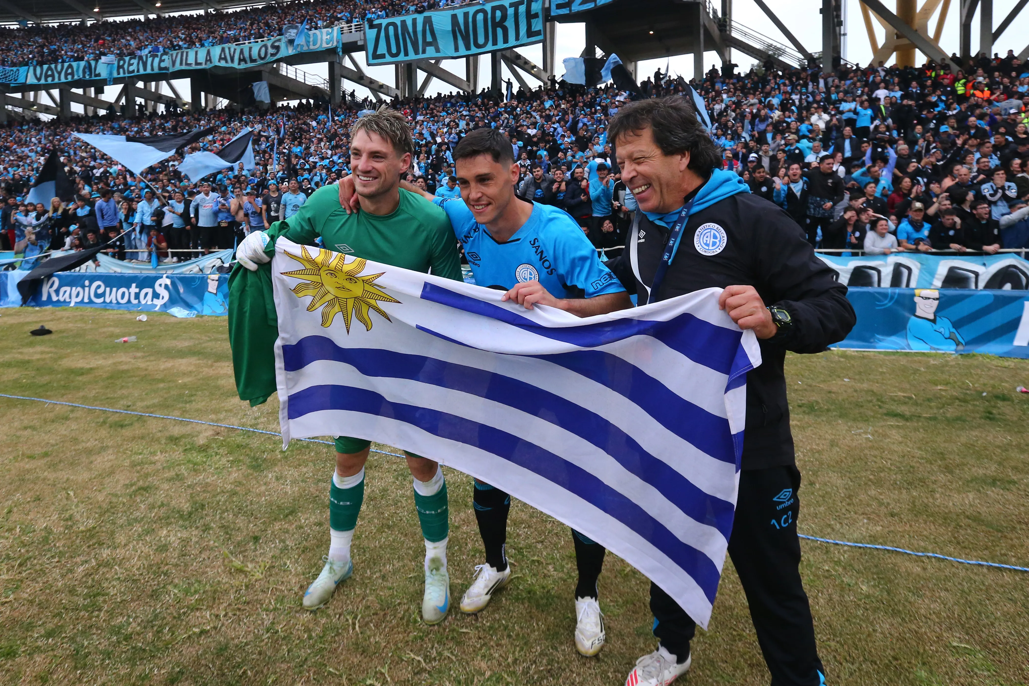 Cardozo celebrando el campeonato de Belgrano | Getty Images