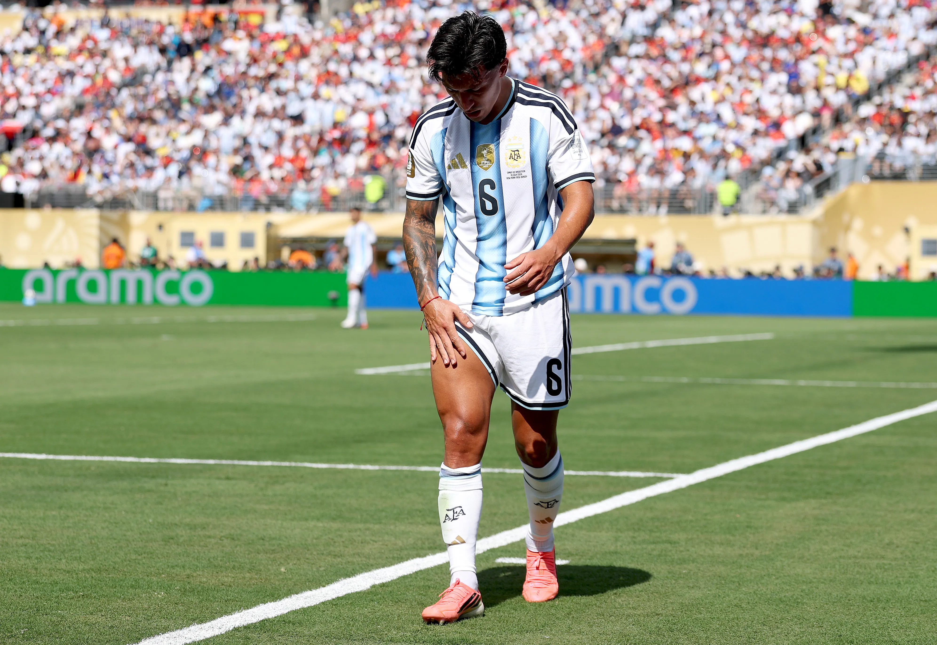Lisandro Martínez defendió a Argentina. Imagen: Getty
