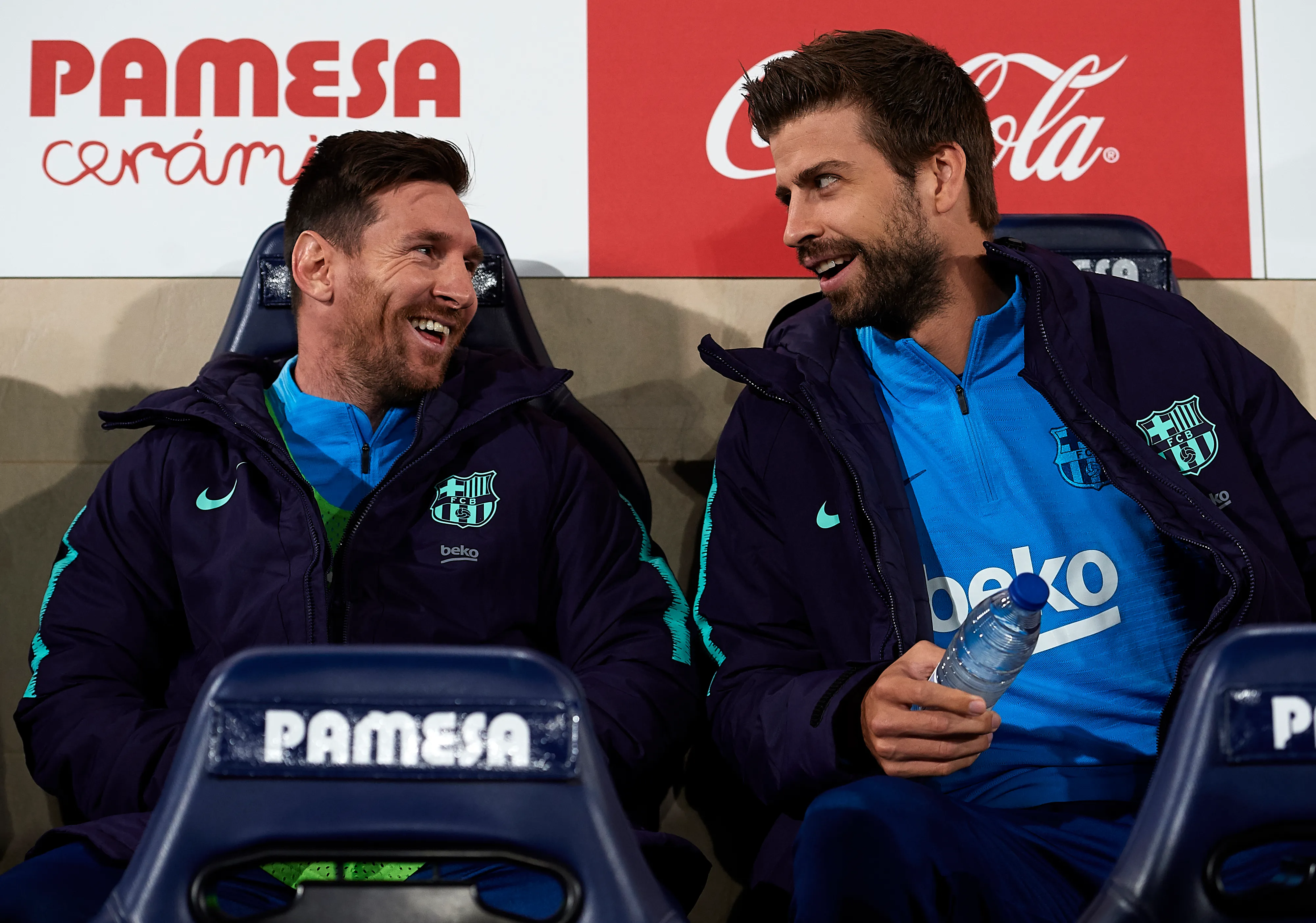 Gerard Pique compartió por muchos años con Lionel Messi en el Barcelona. | Foto: Getty Images.