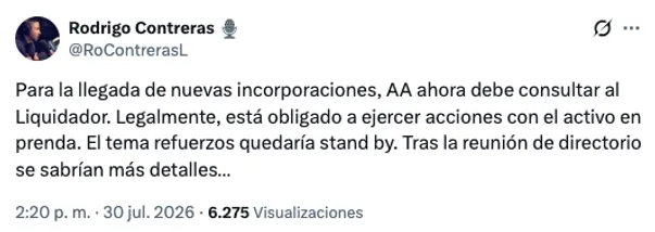 El nuevo problema que enfrenta la U por el caso Sartor