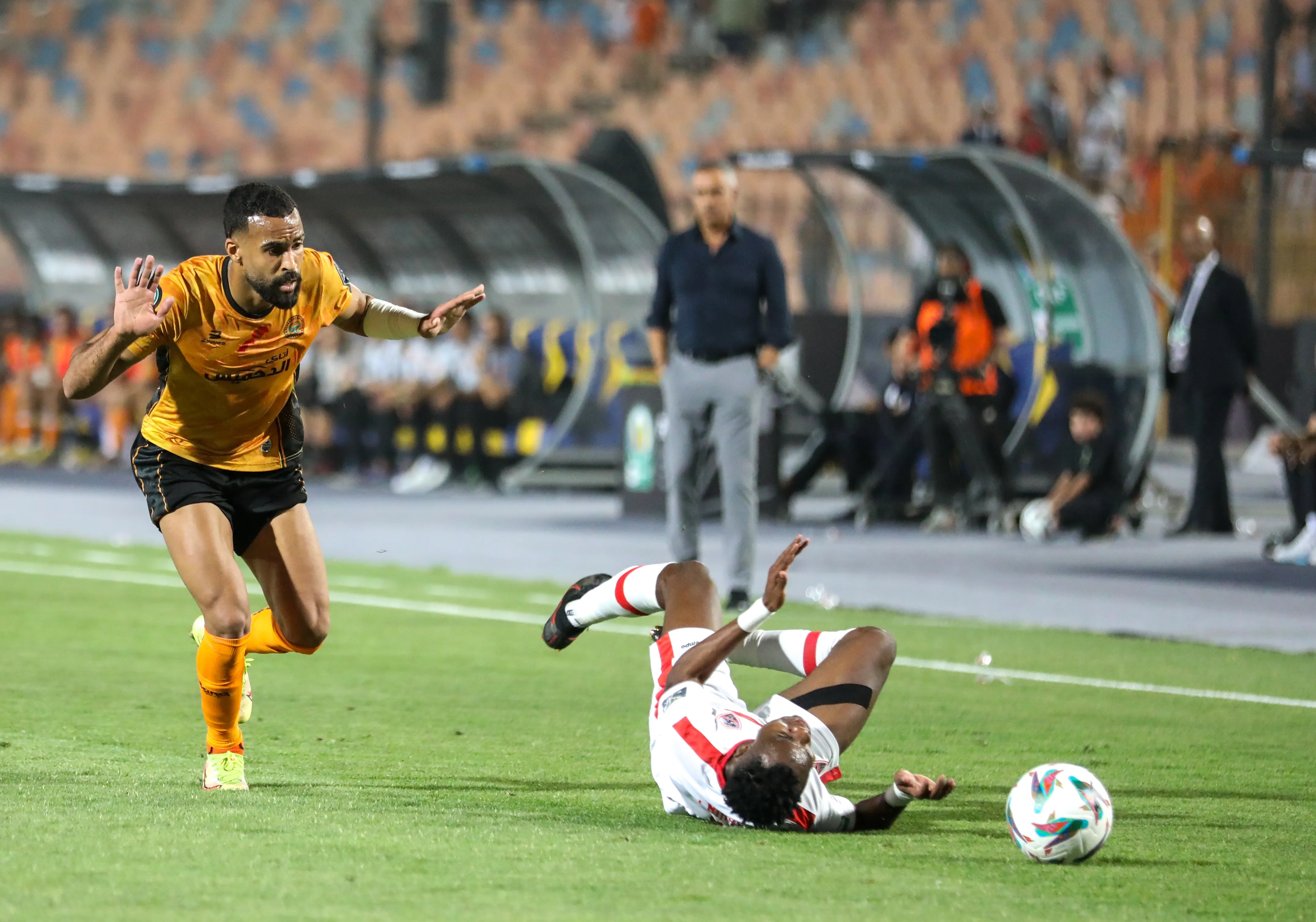 El RS Berkane juega de naranja, es de Marruecos y quiere fichar a Vozinha. (Ahmad Hasballah/Getty Images).