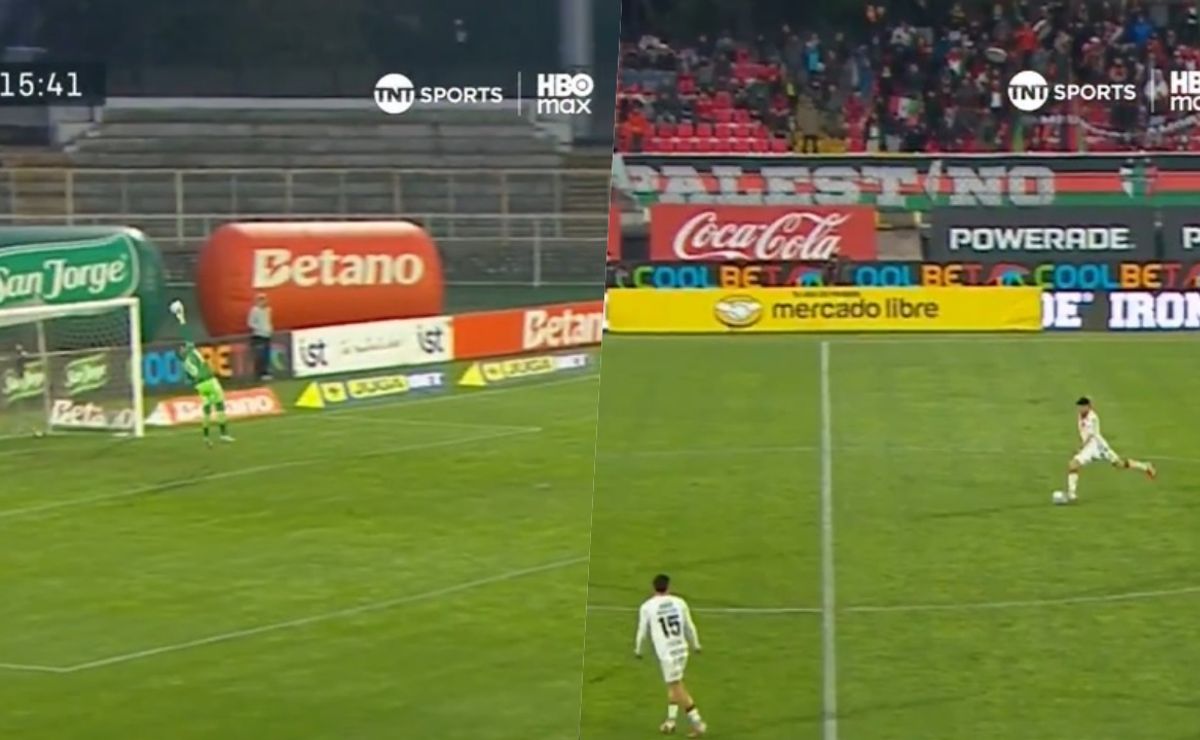 ¿El mejor gol del campeonato? Palestino anota desde antes de mitad de cancha al Mono Sánchez