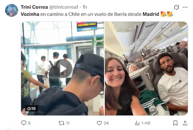 Vozinha es la figura del vuelo 113 de Iberia.