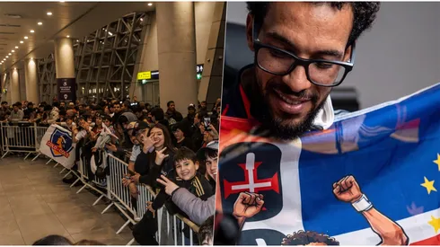 Vozinha recibió una bandera que mezcla a Colo Colo y Cabo Verde