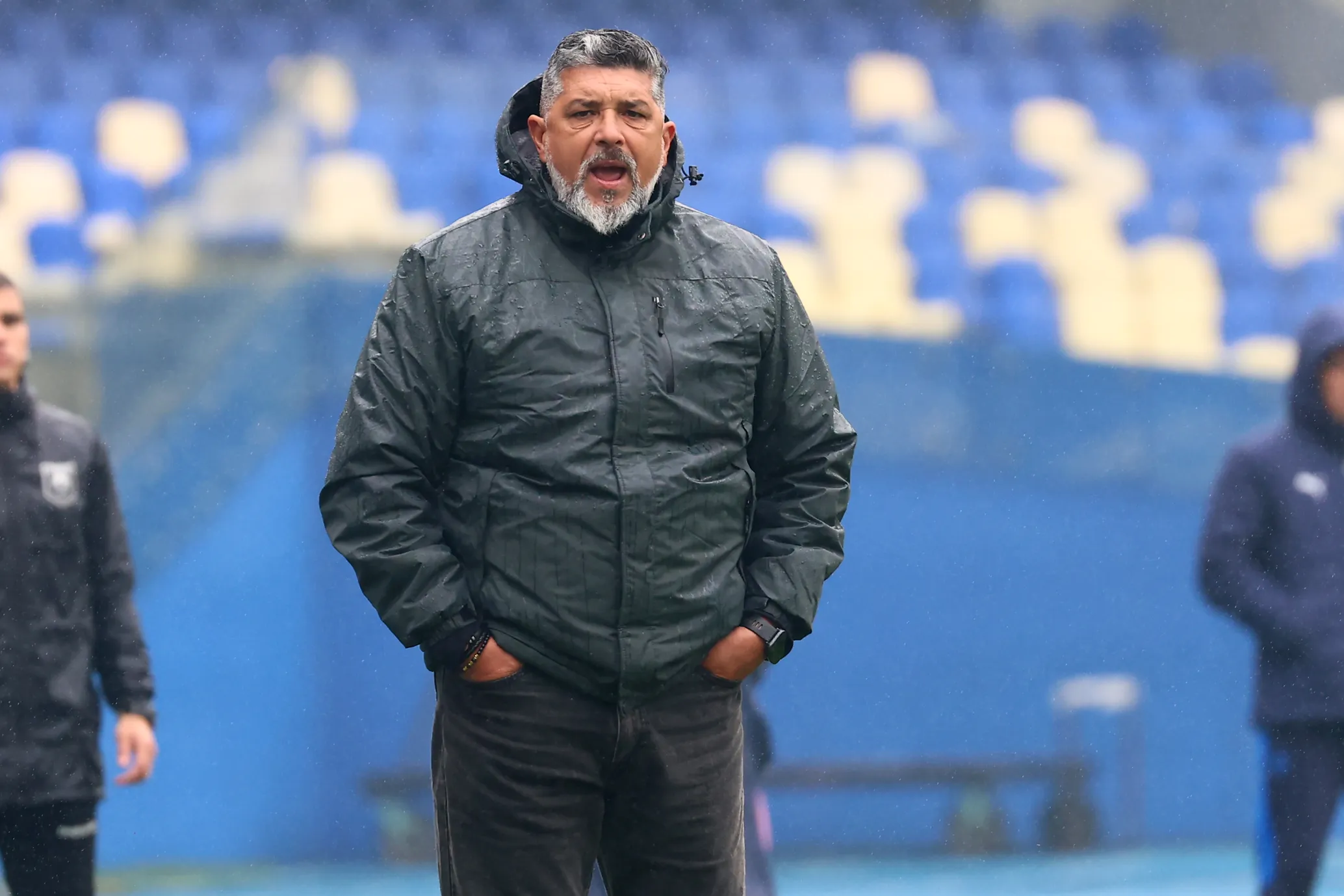 Leonardo Ramos durante su breve estadía al mando de U. de Concepción. (Eduardo Fortes/Photosport).