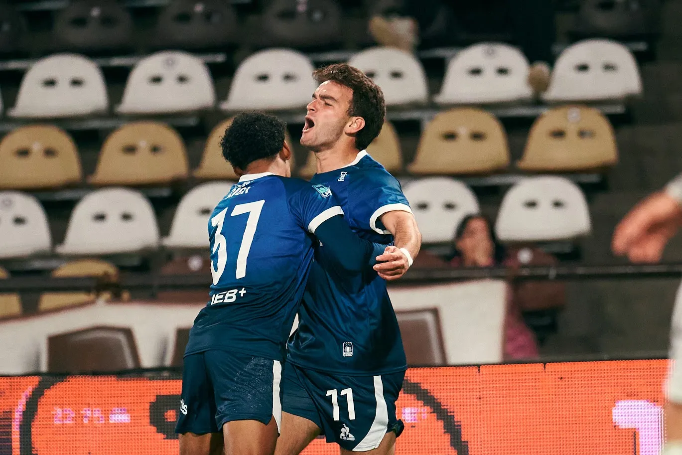 Valentín Depietri celebra el gol que anotó ante Platense. (Foto: Talleres de Córdoba).