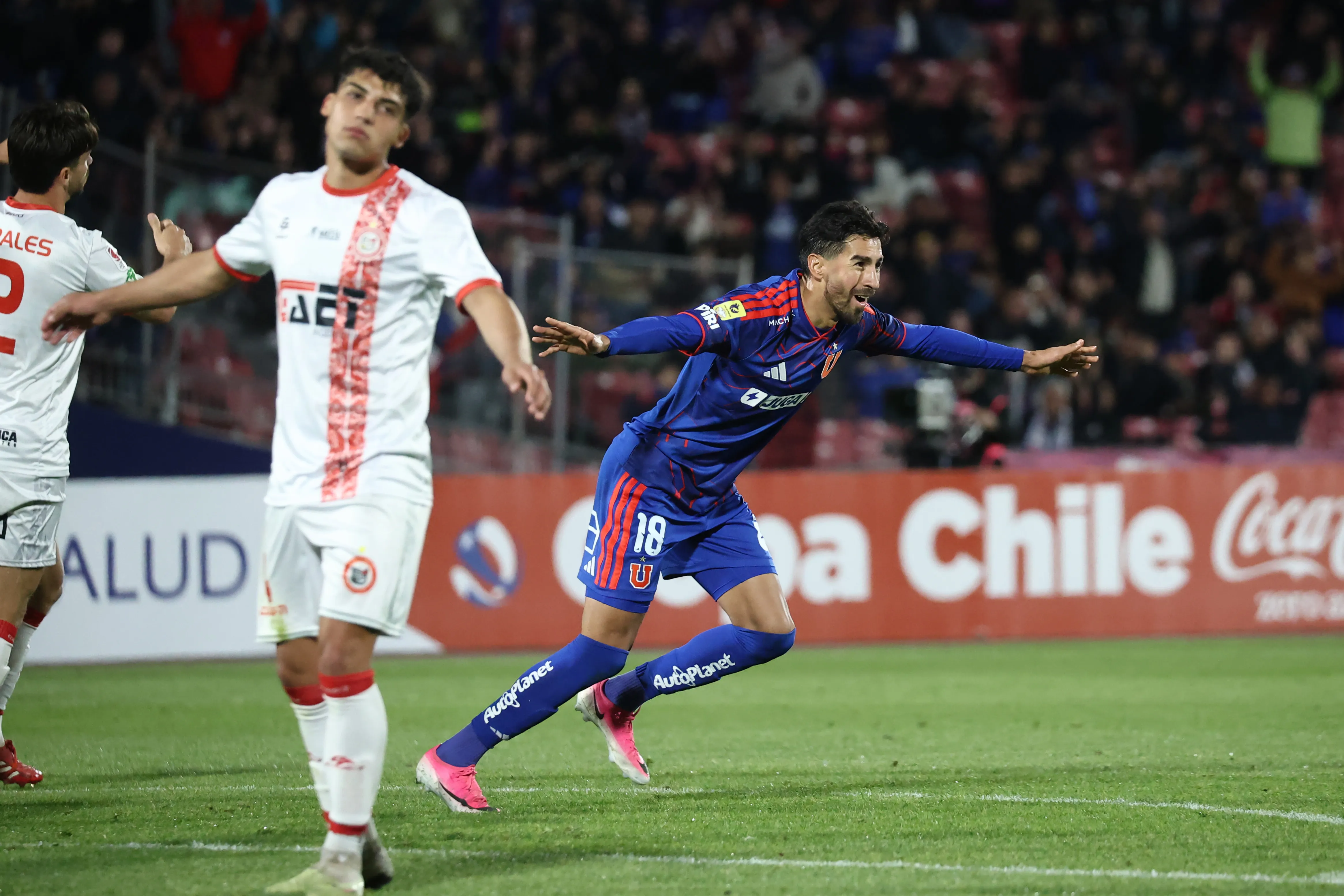 La U venció a San Felipe en la primera rueda de la fase de grupos de la Copa Chile. Foto: Dragomir Yankovic/Photosport