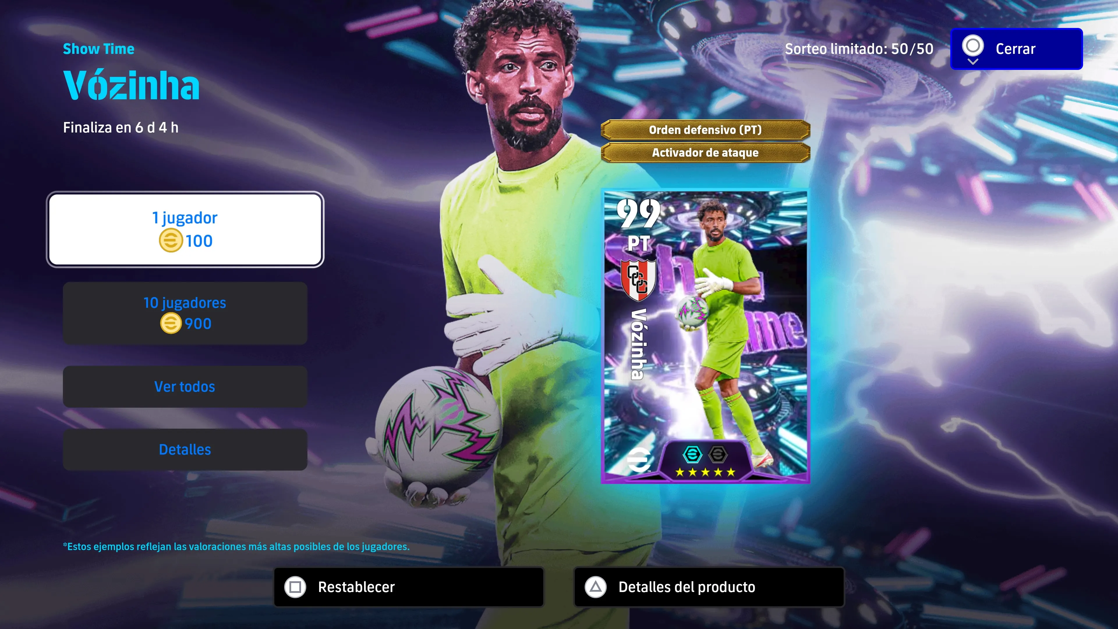 La carta que recibió Vozinha en el eFootball tras llegar a Colo Colo.