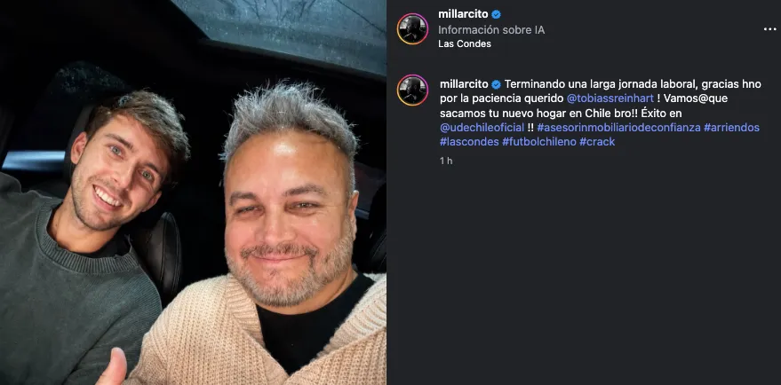 Tobías Reinhart encontró arriendo en Chile y ya espera su debut por la U