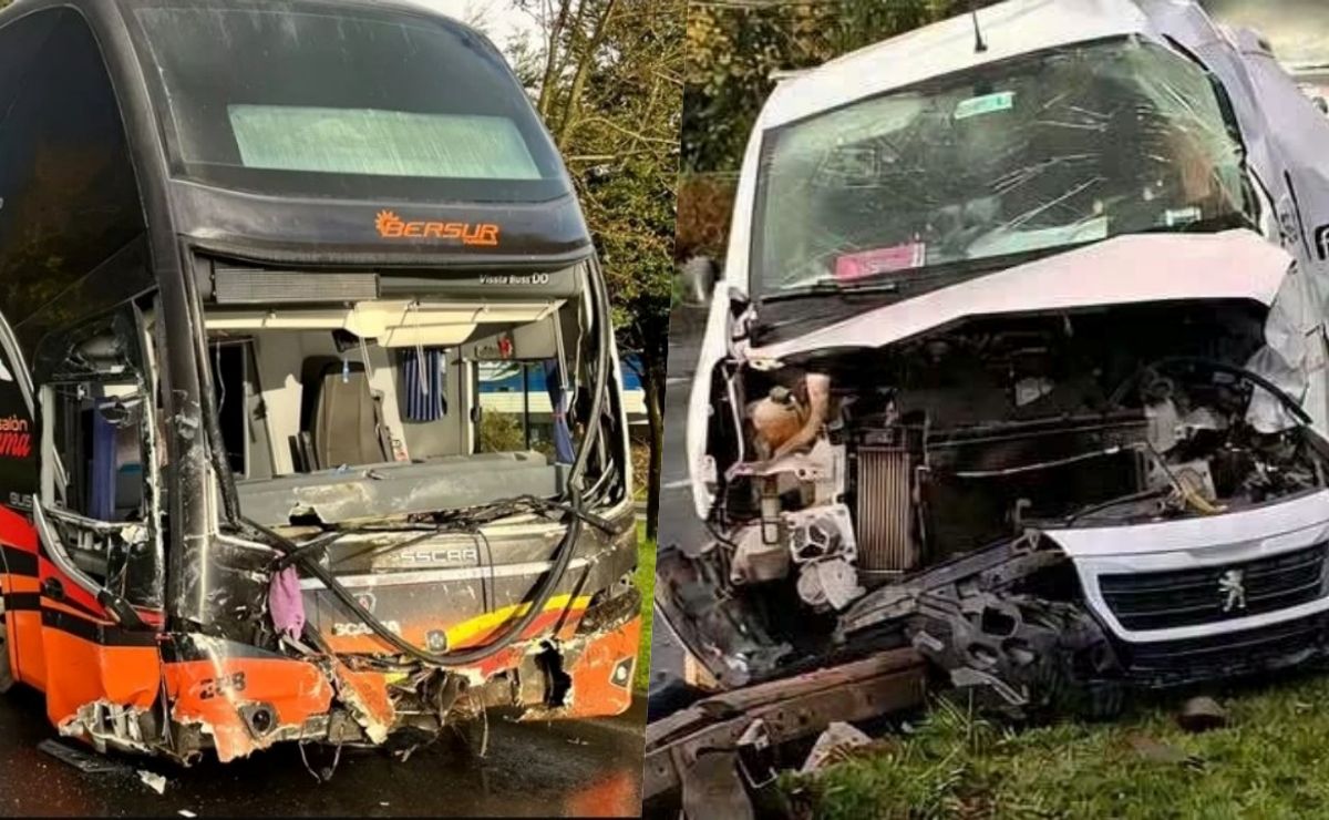 Impacto: bus de juveniles de Temuco choca con vehículo menor y deja a dos personas fallecidas