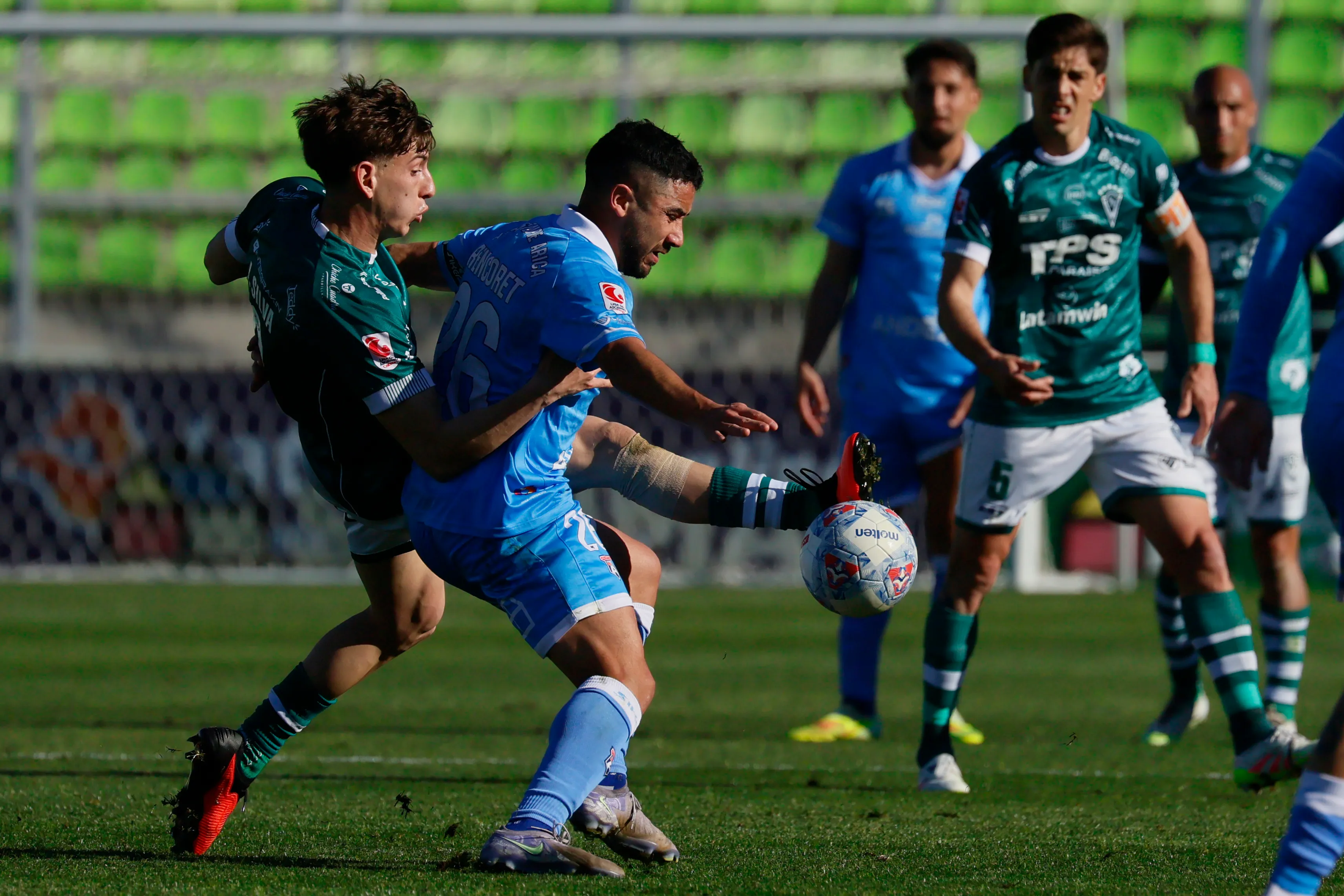 Santiago Wanderers y San Marcos de Arica igualaron en Valparaíso. Foto: Sebastian Cisternas/Photosport