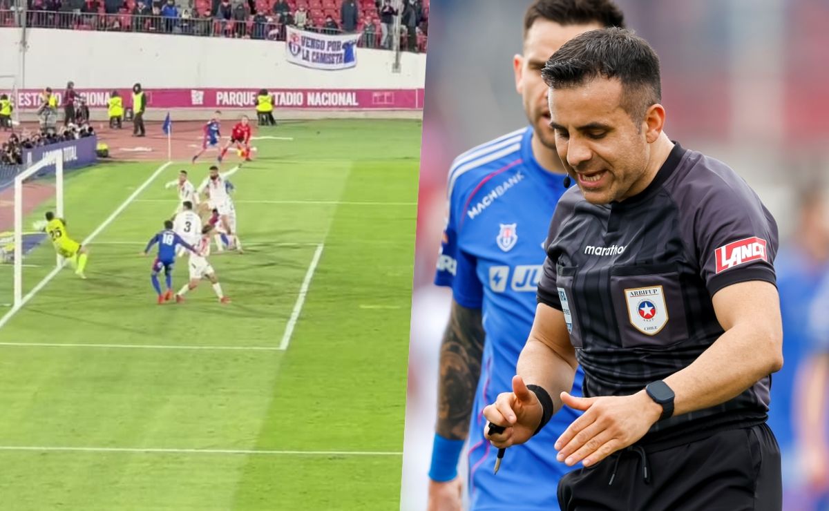 ¿Era gol de U. de Chile? El nuevo ángulo que complica a Piero Maza por polémica jugada