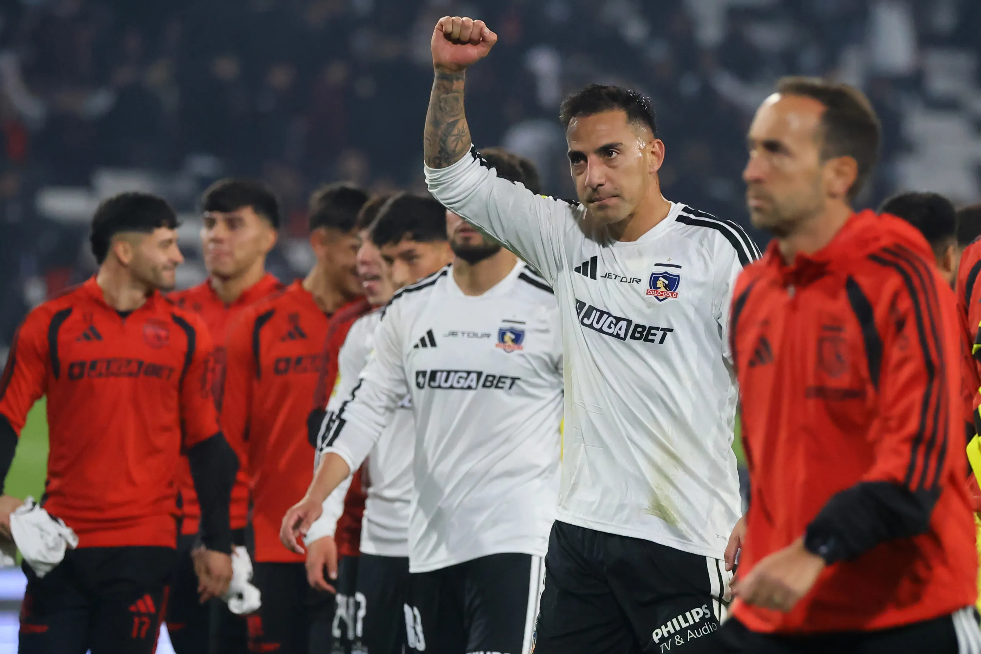 Javier Correa cumplió sus fechas de castigo en Colo Colo. Foto: Jonnathan Oyarzun/Photosport
